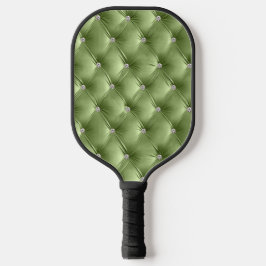 Palas De Pickleball Glam Sage Green Faux Velvet de lujo