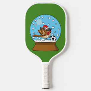 Palas De Pickleball Globe de nieve con juego de cuerdas con soplo