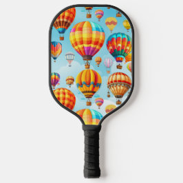 Palas De Pickleball Globo de aire caliente de vuelo colorido