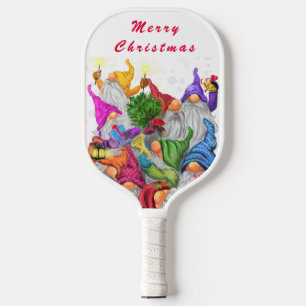 Palas De Pickleball Gnomes felices Navidades Pickleball Paddle