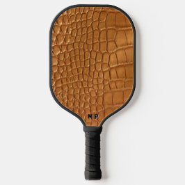 Palas De Pickleball Gold leather texture luxury 