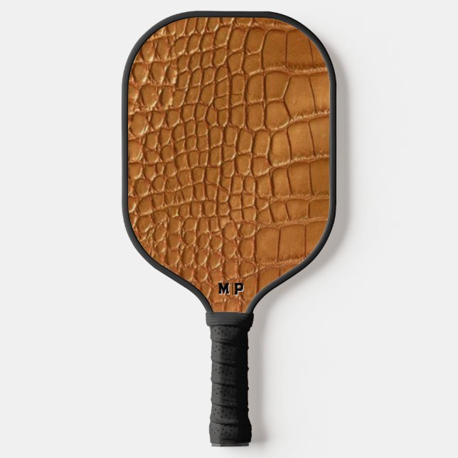 Palas De Pickleball Gold leather texture luxury  (Anverso)