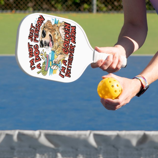 Palas De Pickleball Golden Retriever Mom Personalizado (in situ)