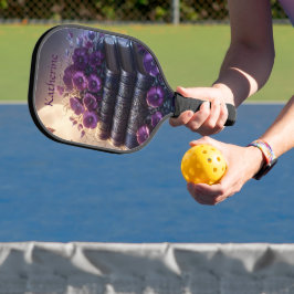 Palas De Pickleball Gothic Book Purple Floral