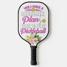 Palas De Pickleball Graciosa Jubilación Floral Rosa Para Ella