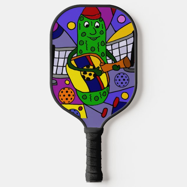 Palas De Pickleball Graciosa Pickle Jugando Pickleball Paddle Guitarra (Anverso)