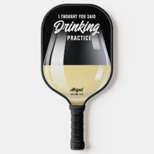 Palas De Pickleball Graciosa práctica de bebida personalizada White Wi