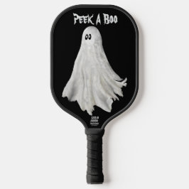 Palas De Pickleball Gracioso Fantasma Del Pasado Dibujo De Halloween