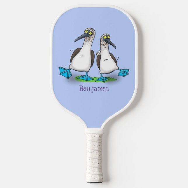 Palas De Pickleball Gracioso, feliz personalizado de bailarines de pel (Anverso)