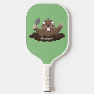 Palas De Pickleball Gracioso gopher digging personalizado ilustracion