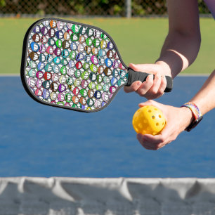 Palas De Pickleball Gracioso Grin Chiste cómico