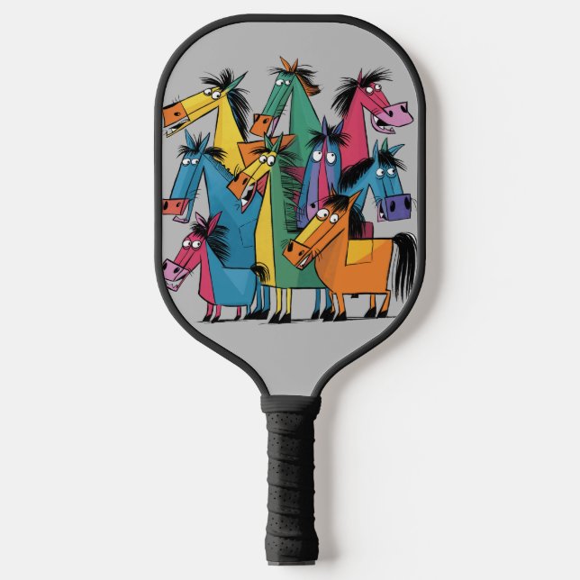 Palas De Pickleball Gracioso Guay Horses Resumen de Arte (Anverso)