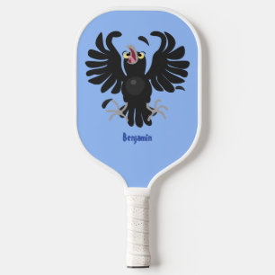 Palas De Pickleball Gracioso ilustracion de personalizado de cuervos l