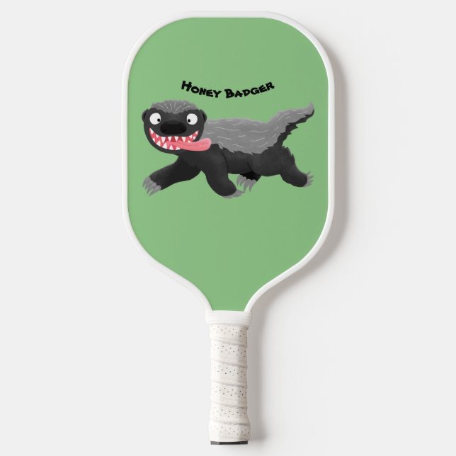 Palas De Pickleball Gracioso ilustracion personalizado de insignia con (Anverso)