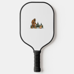 Palas De Pickleball Gracioso Labradoodle Perro pie Caminando Perro Mam