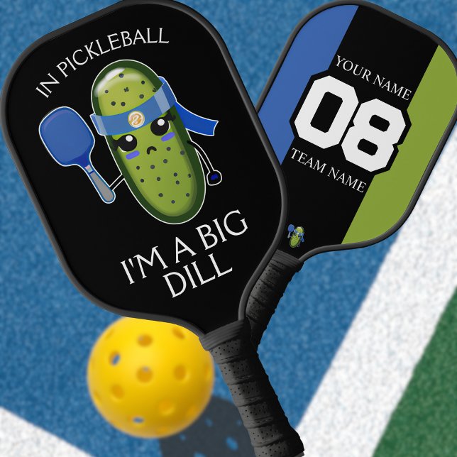 Palas De Pickleball Gracioso nombre del equipo Big Dill número azul ne (Subido por el creador)