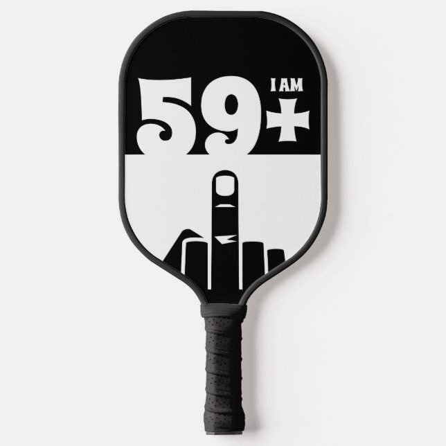 Palas De Pickleball Gracioso regalo de cumpleaños número 60, 59 más un (Anverso)