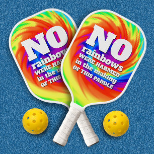 Palas De Pickleball Gracioso TieDye No Se Herieron Lluvias...