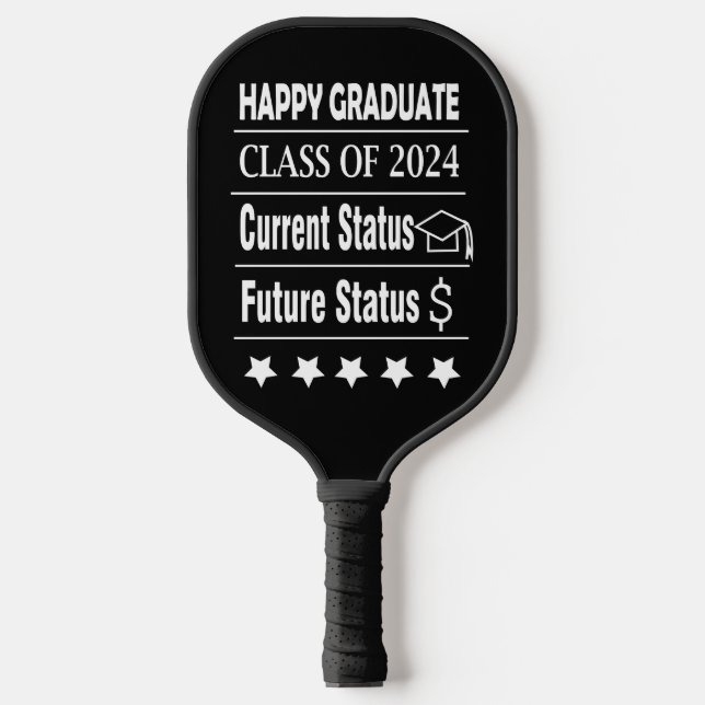 Palas De Pickleball Graduación feliz de graduado (Anverso)