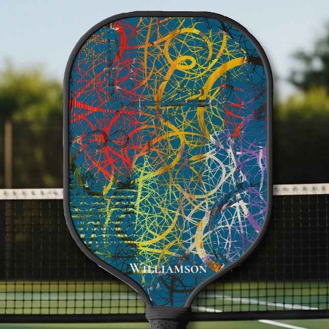 Palas De Pickleball Graffiti loco Pollak con aspecto de Slate Blue (Subido por el creador)