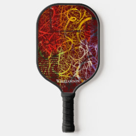 Palas De Pickleball Graffiti loco Pollak luciendo rojo oscuro