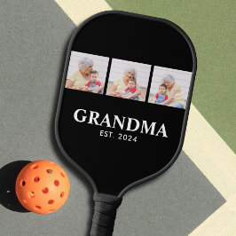 Palas De Pickleball Grandma Established Modern Bold Black 3 Photo