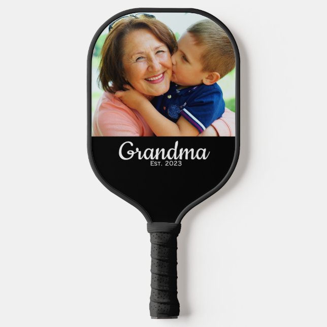 Palas De Pickleball Grandma Established Modern Script Photo  (Anverso)