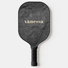 Palas De Pickleball Granito Oscuro Moderno Minimalista Nombre Clásico