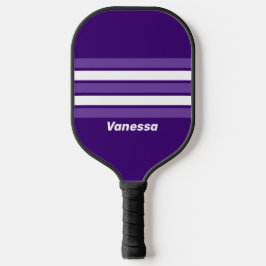 Palas De Pickleball Grapevina retro en franjas con nombre