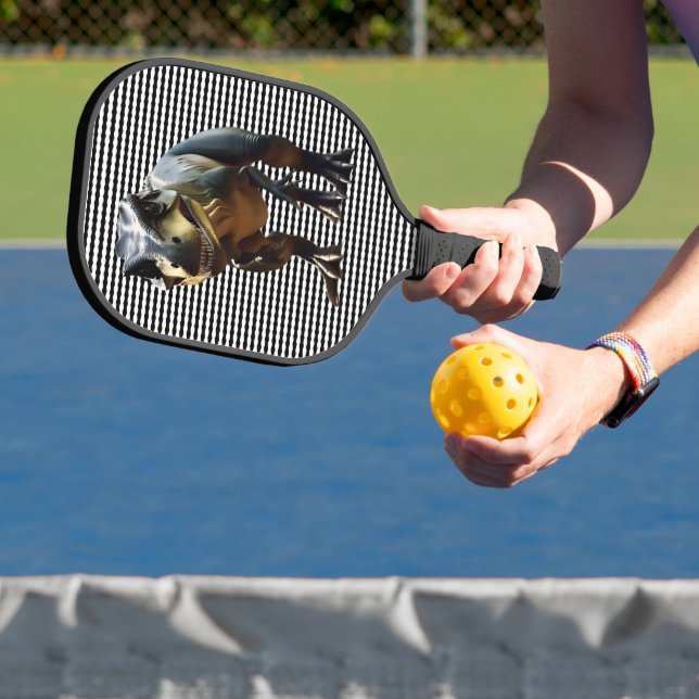 Palas De Pickleball **"Grin temerosa: La sonriente T-Rex"** (in situ)