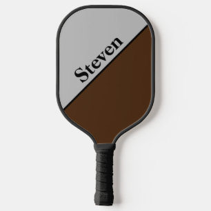 Palas De Pickleball Gris y marrón personalizados