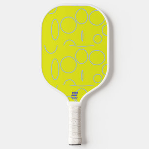 Palas De Pickleball Guay Circles Yellow Geometric Modern Sleek