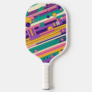 Palas De Pickleball Guay, colorido diseño retro de los años 80 y 90