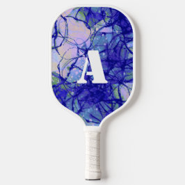 Palas De Pickleball Guay Monogram Blue Resumen Art