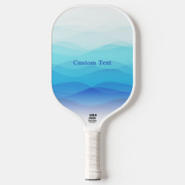 Palas De Pickleball Guay Resumen de ondas azules personalizadas