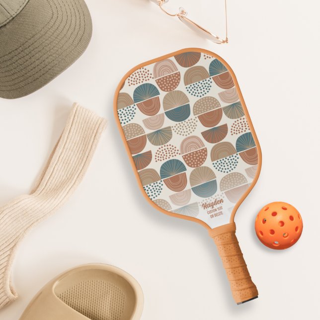 Palas De Pickleball Guay Resumen Retro Rainbows Personalizado Nombre d (Subido por el creador)