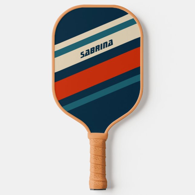 Palas De Pickleball Guay Retro Rojo Blanco y Azul personalizado (Anverso)