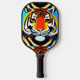 Palas De Pickleball Guay Tiger Face Resumen de arte