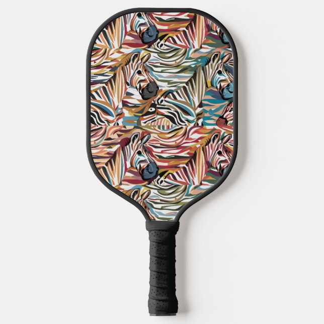 Palas De Pickleball Guay Zebra Print Resumen Art (Anverso)