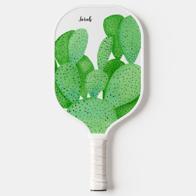 Palas De Pickleball Guión de Cactus de Pear con Pena (Anverso)