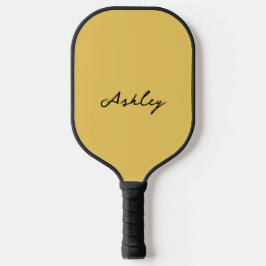Palas De Pickleball Guión dorado simple personalizado