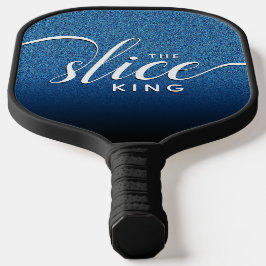 Palas De Pickleball Guión gracioso El Purpurina Azul Slice King