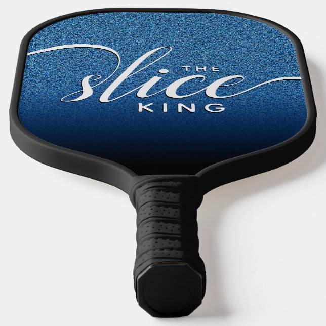 Palas De Pickleball Guión gracioso El Purpurina Azul Slice King (Distribución)
