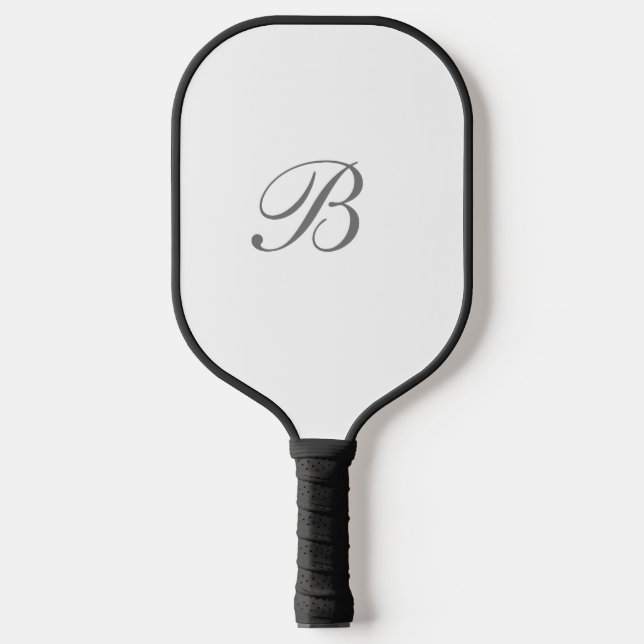 Palas De Pickleball Guión monograma elegante (Anverso)