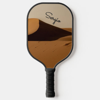 Palas De Pickleball Guión personalizado del paisaje desierto de dunas