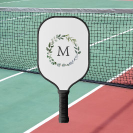 Palas De Pickleball Guirnalda verde salvia monogramada