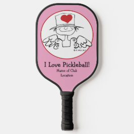 Palas De Pickleball Hada del corazón © Personalizado