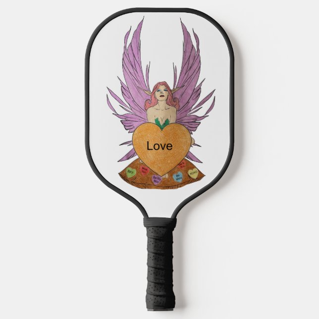 Palas De Pickleball Hada del Día de San Valentín (Anverso)