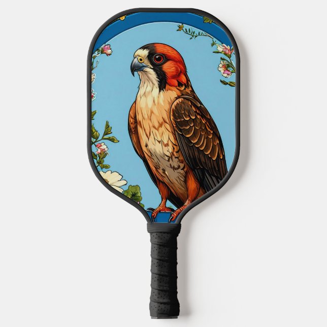 Palas De Pickleball Halcon de patas rojas colorido (Anverso)