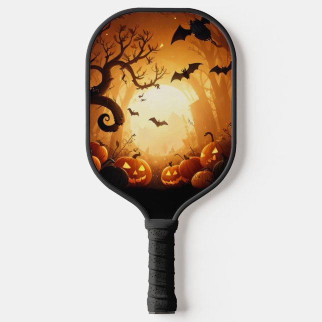 Palas De Pickleball Halloween/Bat/Calabaza/Caída (Anverso)